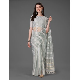 SVB Sarees Womens Grey Colour Cotton Embroidried Work Saree With Blouse Piece SVB Sarees Womens Grey Colour Cotton Embroidried Work Saree With Blouse Piece