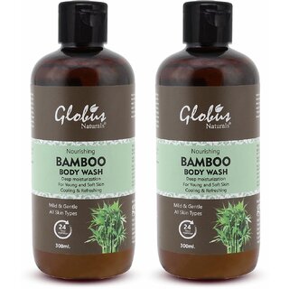                       Globus Nourishing Bamboo Body Wash For Young & Soft Skin, Cooling Refreshing - 600ml                                              
