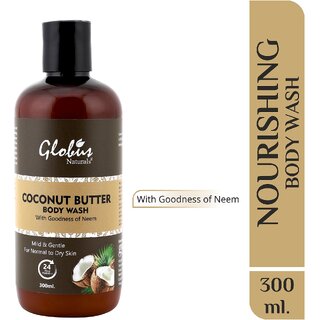                       Globus Nourishing Coconut Butter Body Wash Enriched With Neem & Glycerine - 300ml                                              