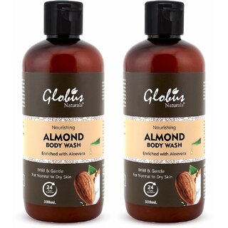                       Globus Nourishing Almond Body Wash Enriched with Aloe Vera - 600ml                                              