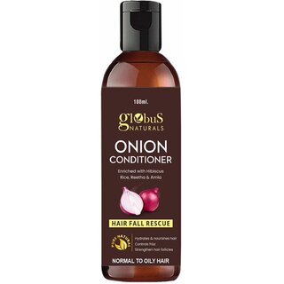                       Globus Naturals Onion Conditioner For Hair Growth| Hair Fall Control| Shine & Lusture 100ml                                              