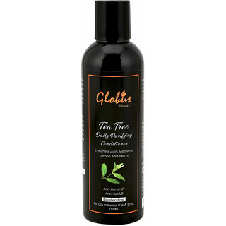Globus Naturals Tea Tree Daily Purifying Conditioner For Dandruff Prone Hair, Itchy Oily Scalp 250ml Globus Naturals Tea Tree Daily Purifying Conditioner For Dandruff Prone Hair, Itchy Oily Scalp 250ml