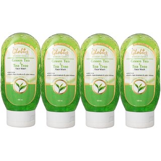                       GLOBUS NATURALS Green Tea & Tea Tree Face Wash 400g                                              