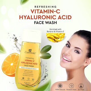                       GLOBUS NATURALS Vitamin C & Hyaluronic Acid Skin Whitening Lightening Brightening Face wash For 100ml                                              