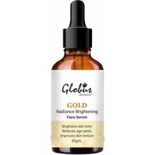                       Globus Naturals Gold Radiance Anti-Ageing  Brightening Face Serum, For Golden Glow Naturally, Reduces Age Spots, Suitable for All Skin Types                                              