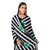 SVB Sarees Womens Black Colour Stripped Pure Georgette Flower Printed Saree With Blouse Piece