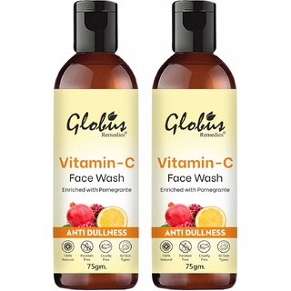                       GLOBUS NATURALS Vitamin C Anti Dullness Face Wash 150 ml                                              
