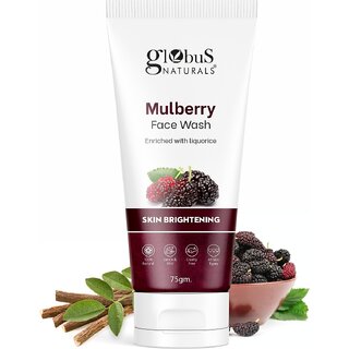                       GLOBUS NATURALS Mulberry Fairness Face For Even Skin Tone,Deep Cleansing MoisturizingNourishing 75g                                              