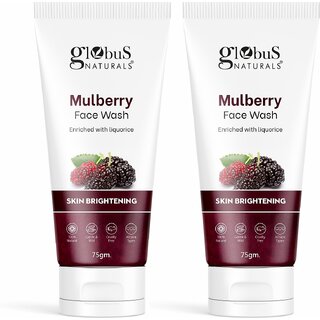                       GLOBUS NATURALS Mulberry Fairness Face For Even Skin Tone,Deep Cleansing MoisturizingNourishing 150g                                              