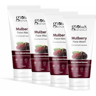                       GLOBUS NATURALS Mulberry Fairness Face For Even Skin Tone,Deep Cleansing MoisturizingNourishing 300g                                              