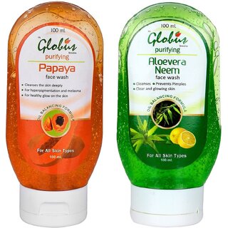                       GLOBUS NATURALS PAPAYA & ALOEVERA NEEM 200ml                                              