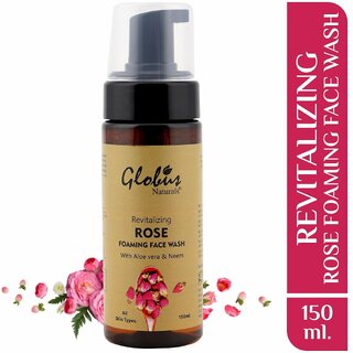                       GLOBUS NATURALS Revitalizing Rose Foaming Face wash, 150 ml 150ml                                              