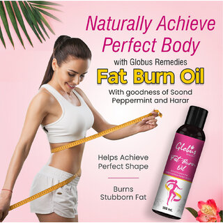 Glowbus Fat Burn Oil For Slimming, Anti Cellulite & Skin Toning Formula