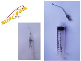 Oral Gavage-Crop feeding reusable needle 18Gx55mm with 10ml luer lock syringe 2 pcs-Good for Rat Mice  Birds