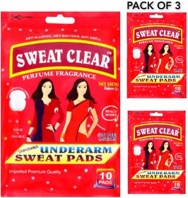 Sweat Clear Underarm Sweat Pads pack of 3