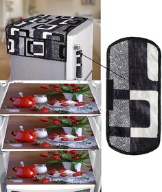 REVEXO Fridge Cover for Top (21 X 39 Inches), 3 Piece Fridge Mats With Hadle-REVX0293
