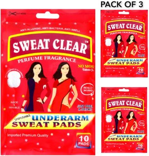 Sweat Clear Underarm Sweat Pads pack of 3