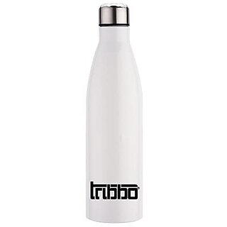                       TRIBBO Stainless Steel Water Bottle 1200 ML Water Bottles For Fridge School,Gym,Home,office,Boys   Girls Kids Leak Proof(WHITESTEEL CAP SET OF 1 1200 ML Model-Cola)                                              
