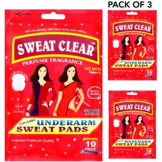 Sweat Clear Underarm Sweat Pads pack of 3 Sweat Clear Underarm Sweat Pads pack of 3