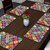 REVEXO Rectangular Pack of 6 Table Placemat  (Multicolor, Maroon, PVC)