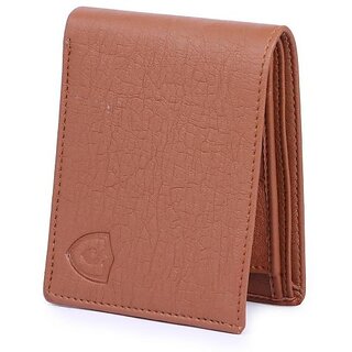                      Keviv Men Casual Brown Artificial Leather Wallet - Mini (4 Card Slots)                                              