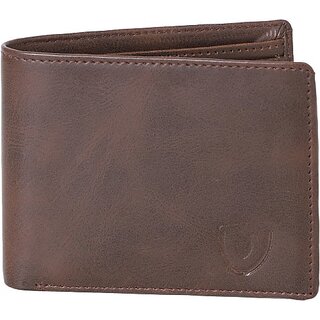                       Keviv Men Casual, Formal Brown Genuine Leather Wallet (10 Card Slots)                                              
