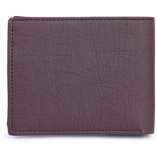                       Keviv Men Casual Brown Artificial Leather Wallet - Mini (10 Card Slots)                                              