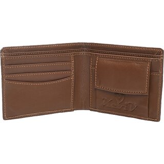                       Keviv Men Casual, Formal, Evening/Party Tan Genuine Leather RFID  Wallet - Mini (5 Card Slots)                                              