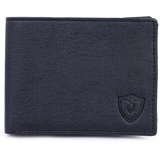                       Keviv Men Black Artificial Leather Wallet - Mini (10 Card Slots)                                              