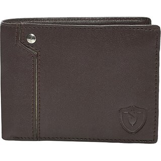                       Keviv Men Casual Brown Genuine Leather RFID  Wallet - Mini (5 Card Slots)                                              