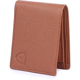                       Keviv Men Casual Brown Artificial Leather Wallet - Mini (3 Card Slots)                                              
