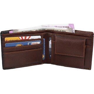                       Keviv Men Casual, Formal Tan Genuine Leather Wallet (5 Card Slots)                                              