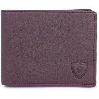                       Keviv Men Brown Artificial Leather Wallet - Mini (10 Card Slots)                                              
