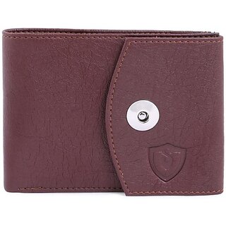                       Keviv Men Casual Brown Artificial Leather Wallet - Mini (8 Card Slots)                                              