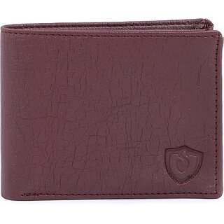                       Keviv Men Casual Brown Artificial Leather Wallet - Mini (7 Card Slots)                                              