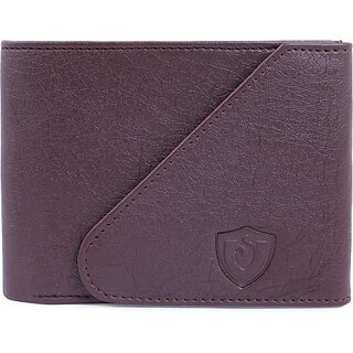                       Keviv Men Brown Artificial Leather Wallet - Mini (5 Card Slots)                                              