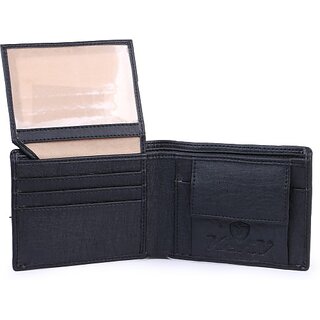                       VSR Men Black Artificial Leather Wallet - Mini (5 Card Slots)                                              