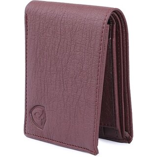                       VSR Men Brown Artificial Leather Wallet - Mini (10 Card Slots)                                              