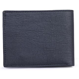                       Keviv Men Casual Black Artificial Leather Wallet - Mini (10 Card Slots)                                              