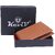 Keviv Men Casual Brown Artificial Leather Wallet - Mini (10 Card Slots)