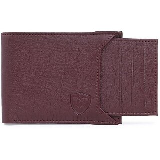                       Keviv Men Casual Brown Artificial Leather Wallet - Mini (8 Card Slots)                                              