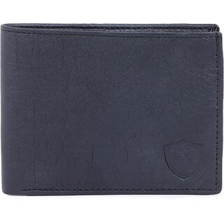                       Keviv Men Casual Black Artificial Leather Wallet - Mini (8 Card Slots)                                              