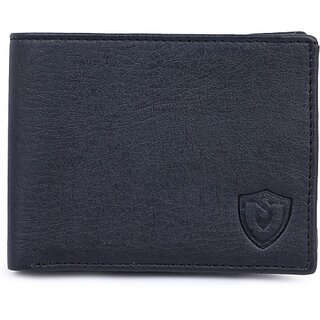                       VSR Men Black Genuine Leather Wallet - Regular Size (5 Card Slots)                                              