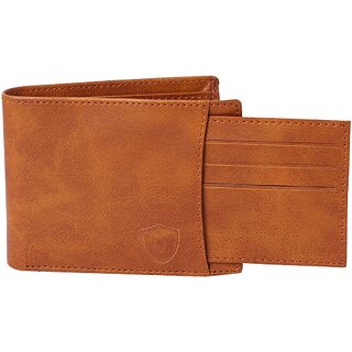                       Keviv Men Casual, Formal Brown Genuine Leather RFID  Wallet - Mini (9 Card Slots)                                              