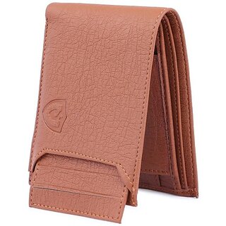                       Keviv Men Casual Brown Artificial Leather Wallet - Mini (5 Card Slots)                                              