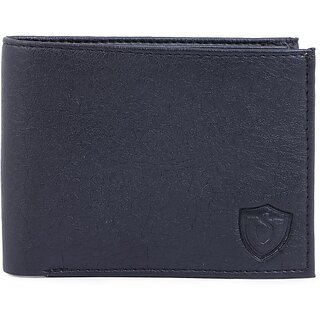                      Keviv Men Casual Black Artificial Leather Wallet - Mini (10 Card Slots)                                              