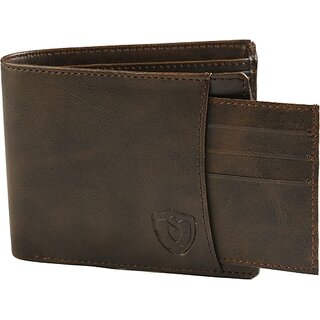                       Keviv Men Casual Brown Artificial Leather Wallet - Mini (5 Card Slots)                                              