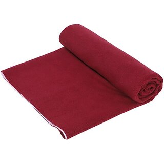                       Keviv Cotton Baby Bed Protecting Mat (Maroon, Medium)                                              