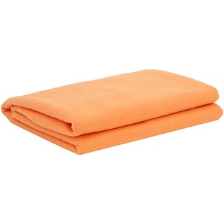                       Keviv Cotton Baby Bed Protecting Mat (Peach, Medium)                                              