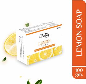 Globus Naturals Refreshing Lemon Vitamin C Soap For Skin Lightening Brightening